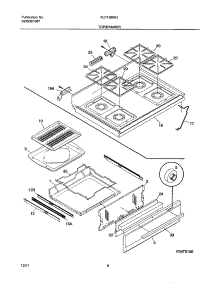 09 - Top / Drawer parts for Frigidaire Range FLF316WHSC from AppliancePartsPros.com