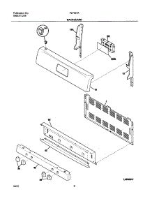 03 - Backguard parts for Frigidaire Range FLF337AUA from AppliancePartsPros.com