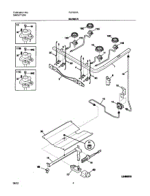 05 - Burner parts for Frigidaire Range FLF337AUA from AppliancePartsPros.com
