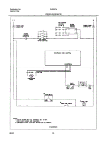 12 - Wiring Schematic parts for Frigidaire Range FLF337AUA from AppliancePartsPros.com