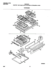 05 - Top / Drawer parts for Frigidaire Range FGF376CEBK from AppliancePartsPros.com