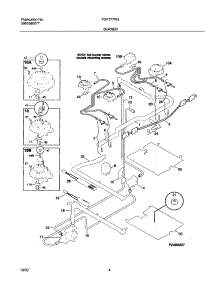 05 - Burner parts for Frigidaire Range FGF377WJCB from AppliancePartsPros.com