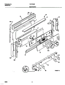 02 - Backguard parts for Frigidaire Range FGF379WESB from AppliancePartsPros.com