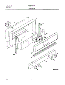 03 - Backguard parts for Frigidaire Range FGF376CXASA from AppliancePartsPros.com