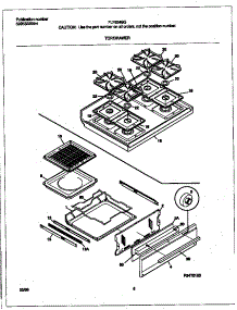 05 - Top / Drawer parts for Frigidaire Range FLF334BGDE from AppliancePartsPros.com