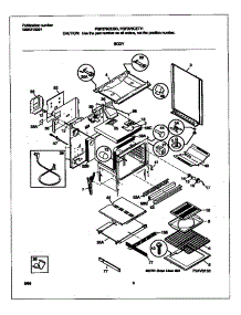 04 - Body parts for Frigidaire Range FGF376CETH from AppliancePartsPros.com