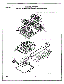 05 - Top / Drawer parts for Frigidaire Range FGF376CETH from AppliancePartsPros.com