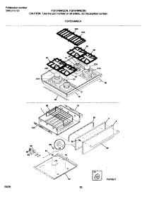11 - Top / Drawer parts for Frigidaire Range FGF379WESN from AppliancePartsPros.com