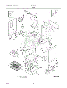 07 - Body parts for Frigidaire Range FGF382HCH from AppliancePartsPros.com