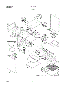 07 - Body parts for Frigidaire Range FGF377WJCA from AppliancePartsPros.com
