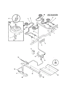 Burner parts for Frigidaire Range FGFB33WHSB from AppliancePartsPros.com