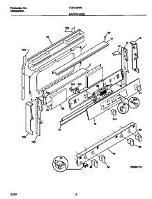 02 - Backguard parts for Frigidaire Range FGF379WESE from AppliancePartsPros.com