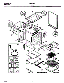 04 - Body parts for Frigidaire Range FGF379WESE from AppliancePartsPros.com