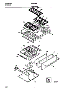 05 - Top / Drawer parts for Frigidaire Range FGF379WESE from AppliancePartsPros.com
