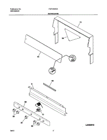 03 - Backguard parts for Frigidaire Range FSF312ASA from AppliancePartsPros.com