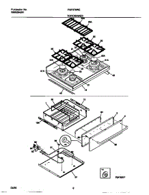 05 - Top / Drawer parts for Frigidaire Range FGF379WESB from AppliancePartsPros.com
