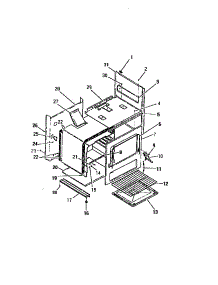 20 - Interior Oven, Panels, Frame parts for Frigidaire Range G21PCL0 from AppliancePartsPros.com
