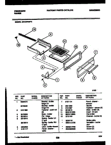04 - Broiler Drawer Parts parts for Frigidaire Range G31BPNL4 from AppliancePartsPros.com