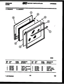 04 - Door Parts parts for Frigidaire Range G31BFW0 from AppliancePartsPros.com