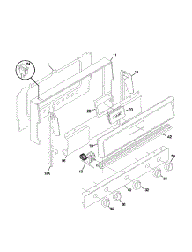 03 - Backguard parts for Frigidaire Range FLF334BGWG from AppliancePartsPros.com