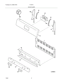03 - Backguard parts for Frigidaire Range FLF337AWH from AppliancePartsPros.com