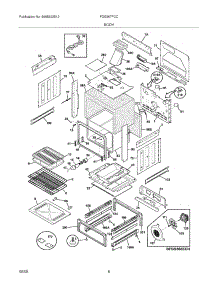 07 - Body parts for Frigidaire Range FGS367FCC from AppliancePartsPros.com