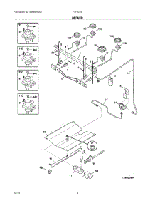 05 - Burner parts for Frigidaire Range FLF337EUJ from AppliancePartsPros.com
