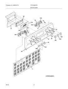 03 - Backguard parts for Frigidaire Range FPEF4085KFB from AppliancePartsPros.com
