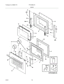 09 - Door parts for Frigidaire Range FPCS3085LFA from AppliancePartsPros.com