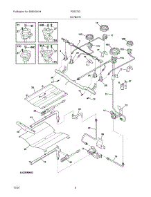 05 - Burner parts for Frigidaire Range FGS379DQA from AppliancePartsPros.com