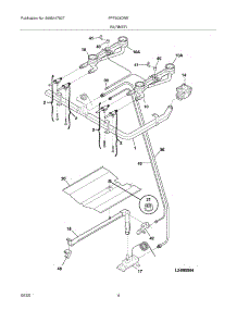 05 - Burner parts for Frigidaire Range FPF303CWE from AppliancePartsPros.com