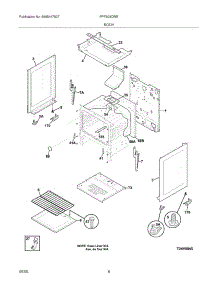 07 - Body parts for Frigidaire Range FPF303CWE from AppliancePartsPros.com