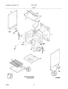 07 - Body parts for Frigidaire Range FPF312DSB from AppliancePartsPros.com