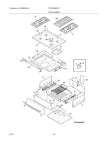 09 - Top / Drawer parts for Frigidaire Range FPDS3085KFE from AppliancePartsPros.com