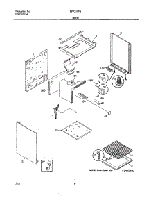 07 - Body parts for Frigidaire Range FPF311PHSB from AppliancePartsPros.com