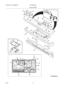 03 - Backguard parts for Frigidaire Range FPCS3085LFB from AppliancePartsPros.com