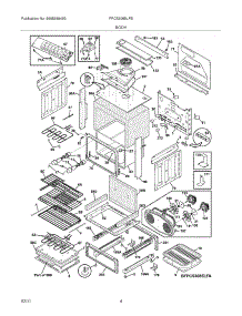05 - Body parts for Frigidaire Range FPCS3085LFB from AppliancePartsPros.com