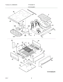 07 - Top / Drawer parts for Frigidaire Range FPCS3085LFB from AppliancePartsPros.com