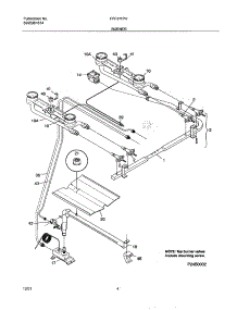 05 - Burner parts for Frigidaire Range FPF311PHTB from AppliancePartsPros.com