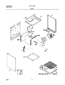 07 - Body parts for Frigidaire Range FSF311PHWA from AppliancePartsPros.com