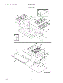 09 - Top / Drawer parts for Frigidaire Range FPGF3081KFB from AppliancePartsPros.com
