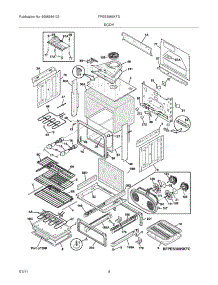 05 - Body parts for Frigidaire Range FPES3085KFD from AppliancePartsPros.com