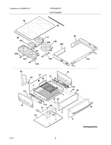 07 - Top / Drawer parts for Frigidaire Range FPES3085KFD from AppliancePartsPros.com