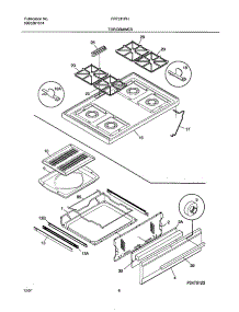 09 - Top / Drawer parts for Frigidaire Range FPF311PHSC from AppliancePartsPros.com