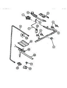 06 - Burner parts for Frigidaire Range G30NW4 from AppliancePartsPros.com