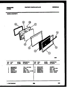 05 - Door Parts parts for Frigidaire Range G31BPNW4 from AppliancePartsPros.com
