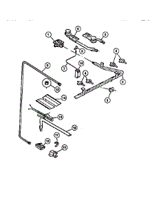 06 - Burner parts for Frigidaire Range G32BNW1 from AppliancePartsPros.com
