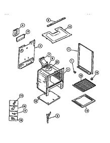 07 - Body parts for Frigidaire Range G32BNW1 from AppliancePartsPros.com