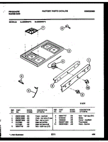 03 - Cooktop Parts parts for Frigidaire Range G32BNL3 from AppliancePartsPros.com