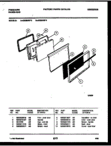 05 - Door Parts parts for Frigidaire Range G32BNL3 from AppliancePartsPros.com
